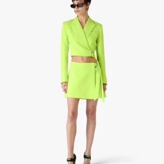 Groen crêpe maatwerkjasje