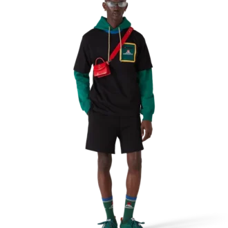 Groene suède Court-sneaker voor heren