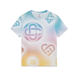 Halftone Logo getailleerd Short met korte mouwen