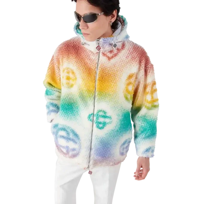 Halftone Monogram fleecejas Halftone Monogram fleecejas