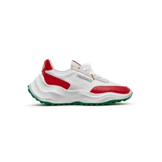 Heren Atlantis Red Ostrich Sneakers