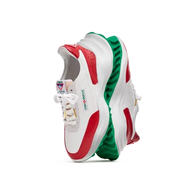 Heren Atlantis Red Ostrich Sneakers Heren Atlantis Red Ostrich Sneakers