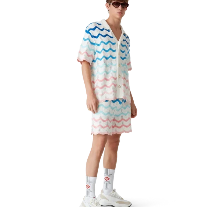 Heren Atlantis Sneaker in wit en tennisgroen