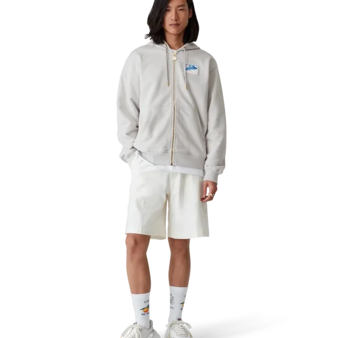 Heren Atlantis witte & chromen sneaker Heren Atlantis witte & chromen sneaker