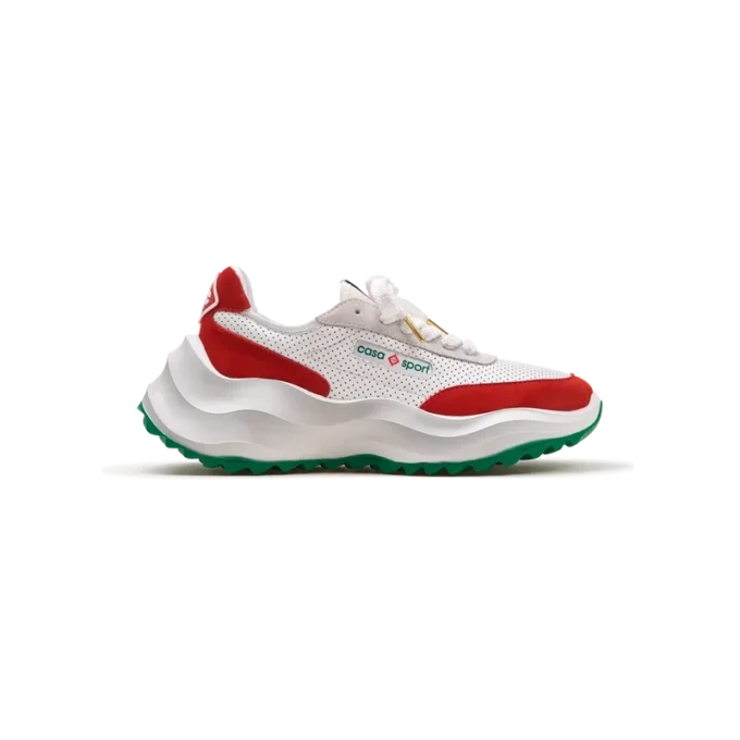 Heren Atlantis witte & rode sneaker