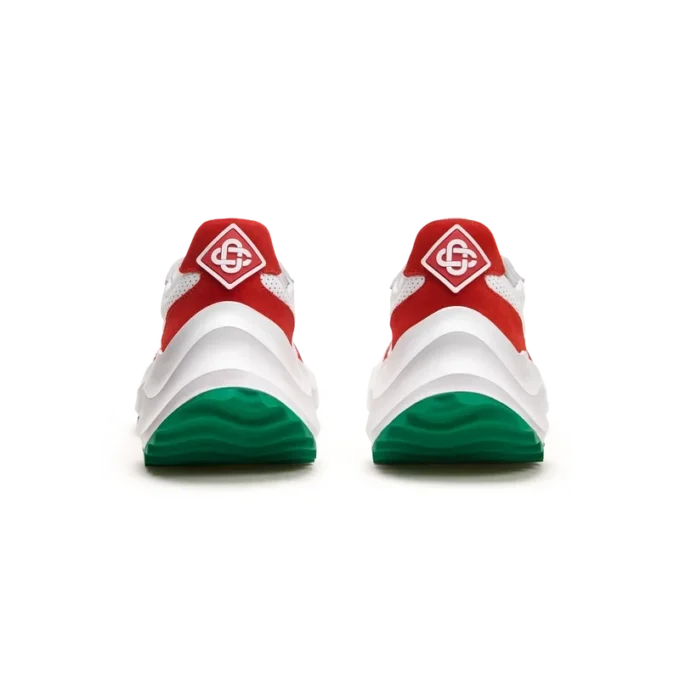 Heren Atlantis witte & rode sneaker