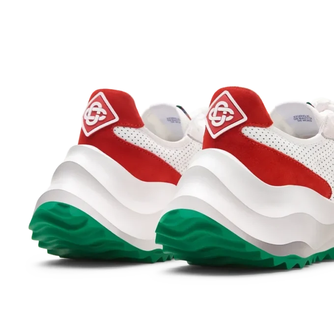 Heren Atlantis witte & rode sneaker