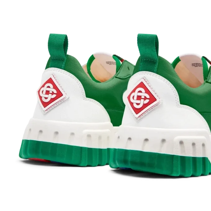 Heren Court groene & witte sneaker