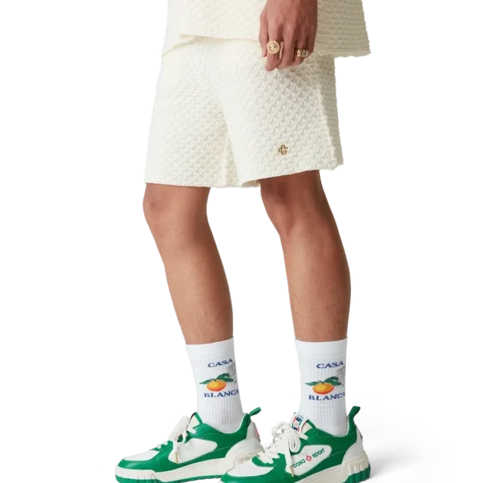 Heren Court groene & witte sneaker