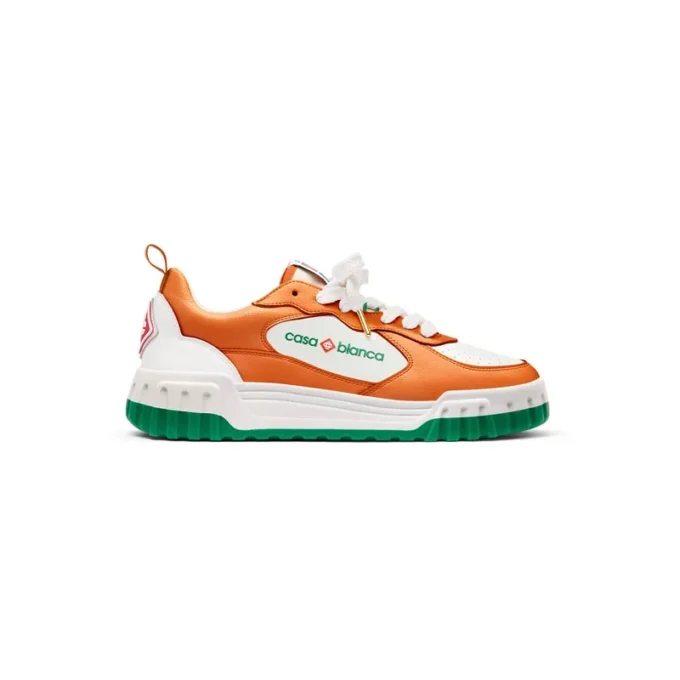 Heren Court oranje & witte sneakers Heren Court oranje & witte sneakers