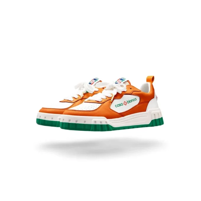 Heren Court oranje & witte sneakers Heren Court oranje & witte sneakers