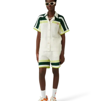 Heren Court oranje & witte sneakers