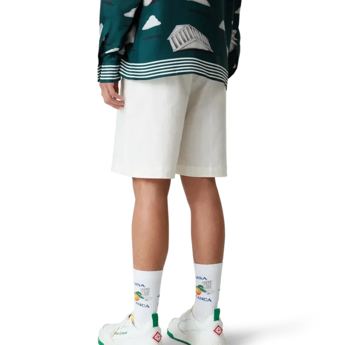 Heren Court witte & groene sneaker