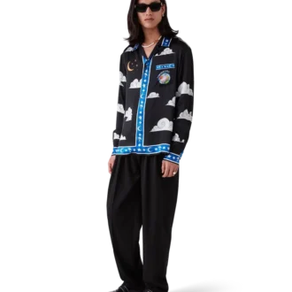 Het Four Elements zijden overhemd met lange mouwen