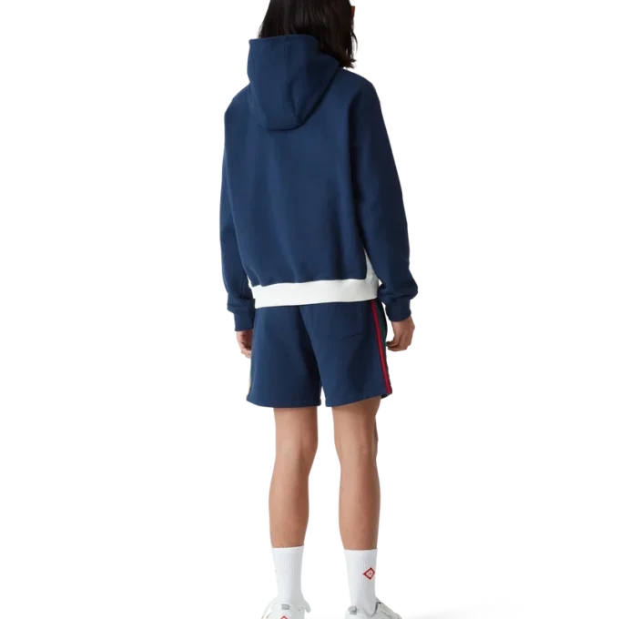 Hoodie met kwartrits en kleurblokken Hoodie met kwartrits en kleurblokken