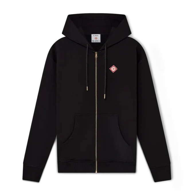 Hoodie met rits en diamantlogo Hoodie met rits en diamantlogo