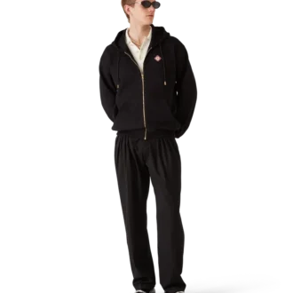 Hoodie met rits en diamantlogo