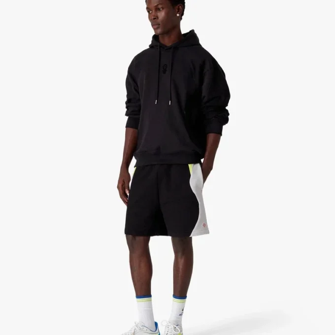 Hoodie met Squash-logo in flockprint