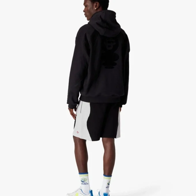 Hoodie met Squash-logo in flockprint