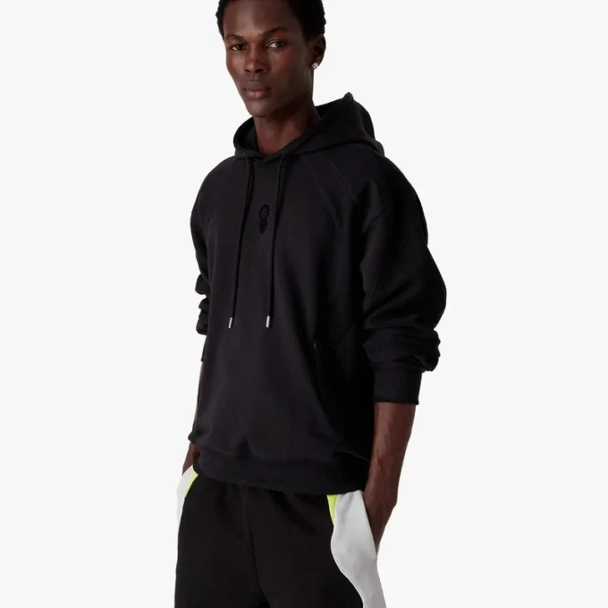 Hoodie met Squash-logo in flockprint