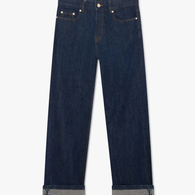 Indigo baggy jeans
