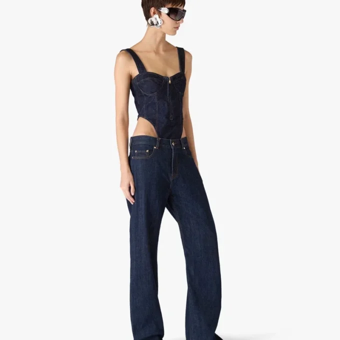 Indigo baggy jeans