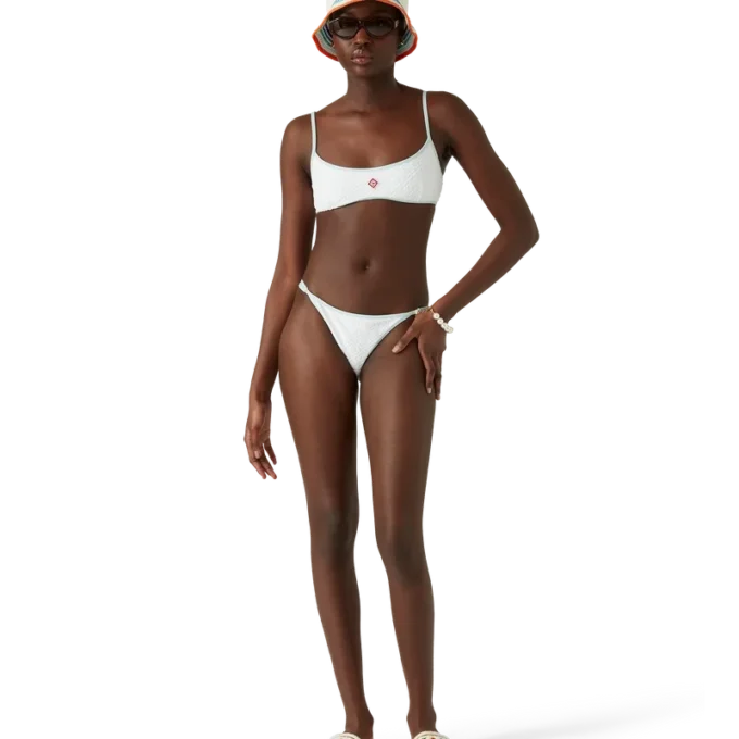 Jacquard Monogram bikinitop