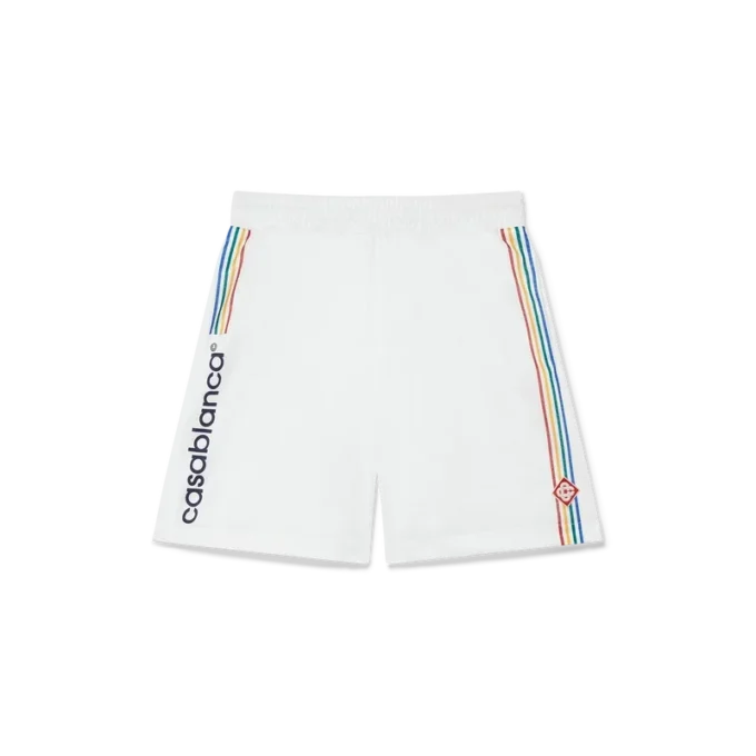 Jacquard Monogram voetbalshort