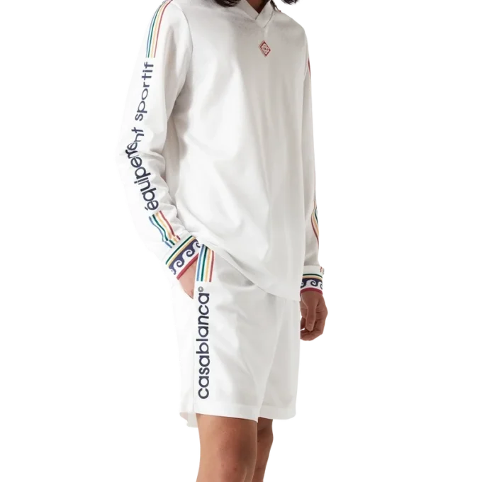 Jacquard Monogram voetbalshort