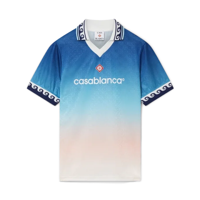 Jacquard voetbalshirt met kleurverloop Jacquard voetbalshirt met kleurverloop