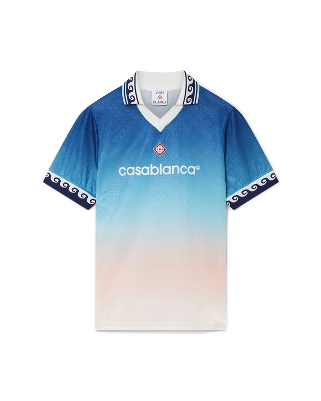 Jacquard voetbalshirt met kleurverloop Jacquard voetbalshirt met kleurverloop