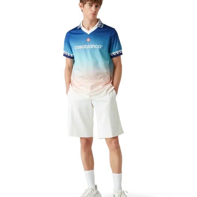 Jacquard voetbalshirt met kleurverloop Jacquard voetbalshirt met kleurverloop