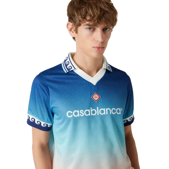 Jacquard voetbalshirt met kleurverloop Jacquard voetbalshirt met kleurverloop