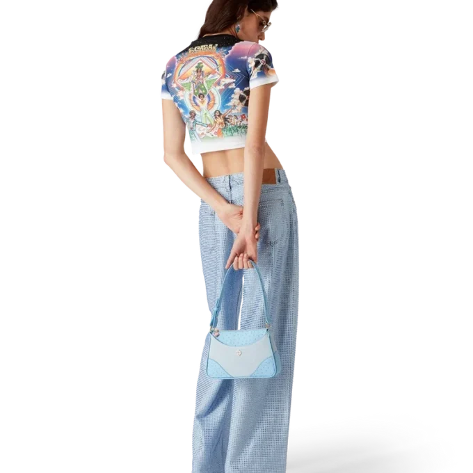 Jeans met kristallen versiering Jeans met kristallen versiering