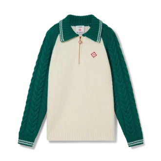 Kasjmier trui met kabelpatroon Kasjmier trui met kabelpatroon