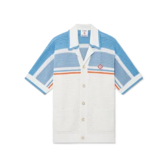 Katoen overhemd met korte mouwen