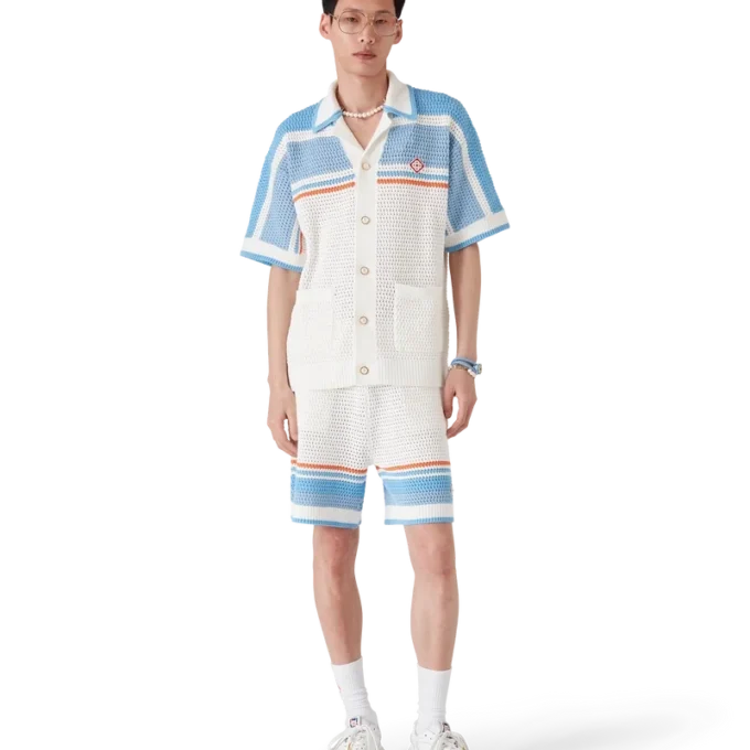 Katoen overhemd met korte mouwen Katoen overhemd met korte mouwen