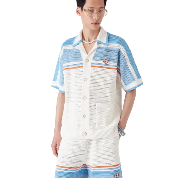 Katoen overhemd met korte mouwen Katoen overhemd met korte mouwen