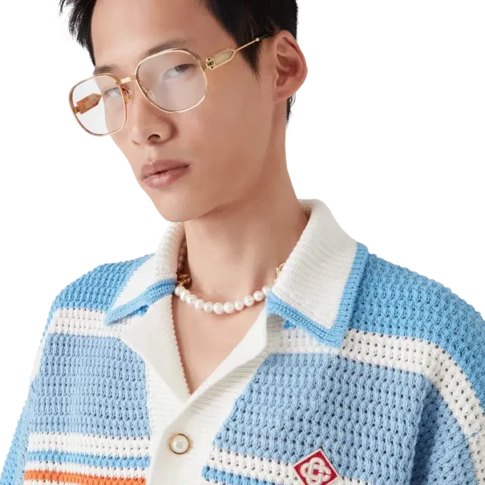 Katoen overhemd met korte mouwen Katoen overhemd met korte mouwen