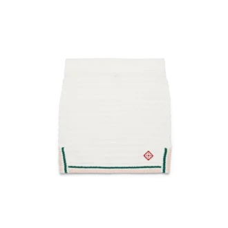 Katoenen bouclé minirok