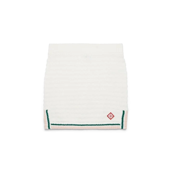 Katoenen bouclé minirok