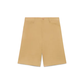 Katoenen geplooide Shorts