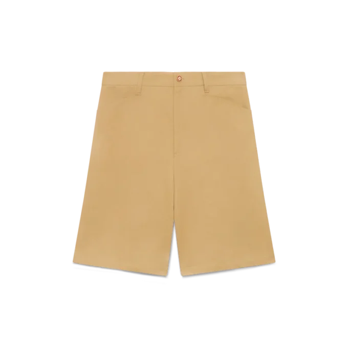 Katoenen geplooide Shorts Katoenen geplooide Shorts