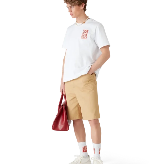 Katoenen geplooide Shorts Katoenen geplooide Shorts