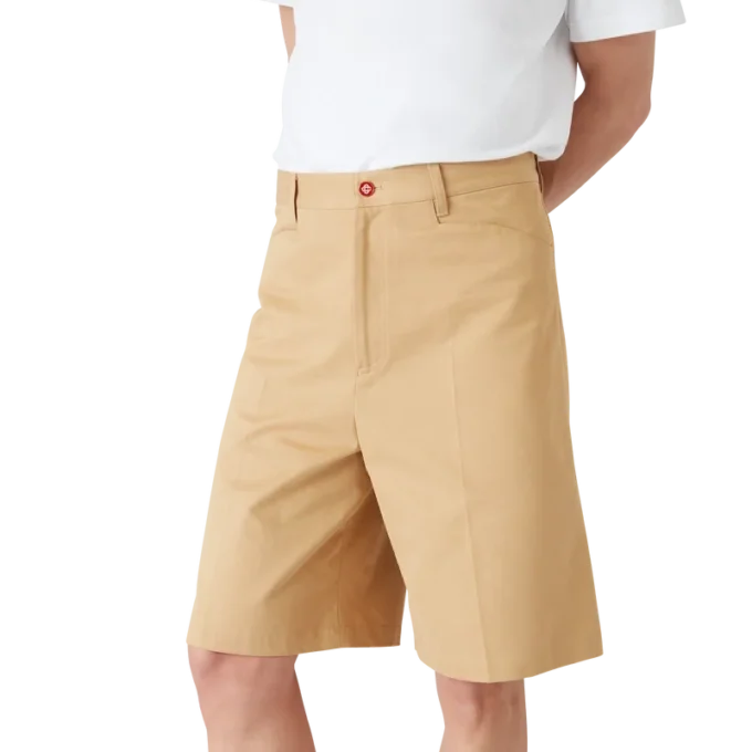 Katoenen geplooide Shorts Katoenen geplooide Shorts