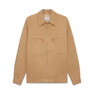 Katoenen jas met rits