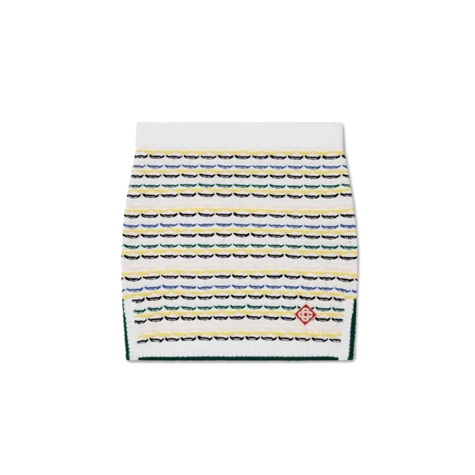 Katoenen mini-rok met tuck-steek