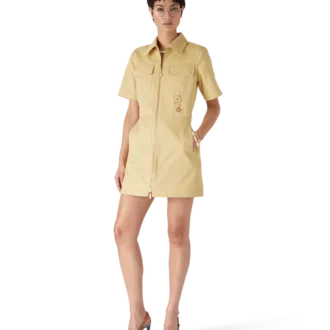 Katoenen Monogram Jacquard-jurk