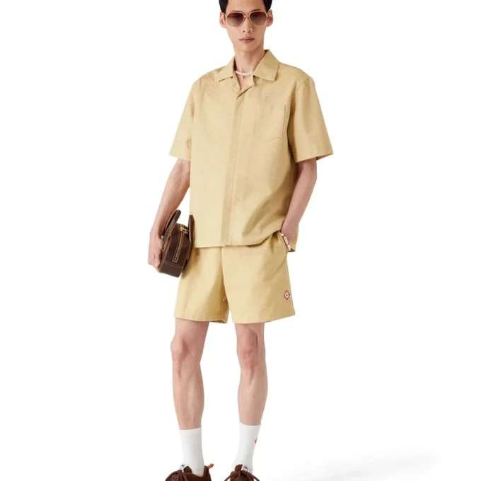 Katoenen Monogram Jacquard-Shorts