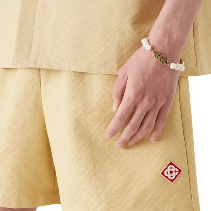 Katoenen Monogram Jacquard-Shorts
